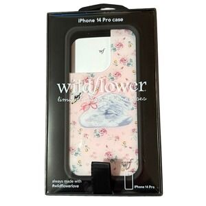 Wildflower iPhone 14 Pro Case Limited Edition Swan Floral Pink Coquette